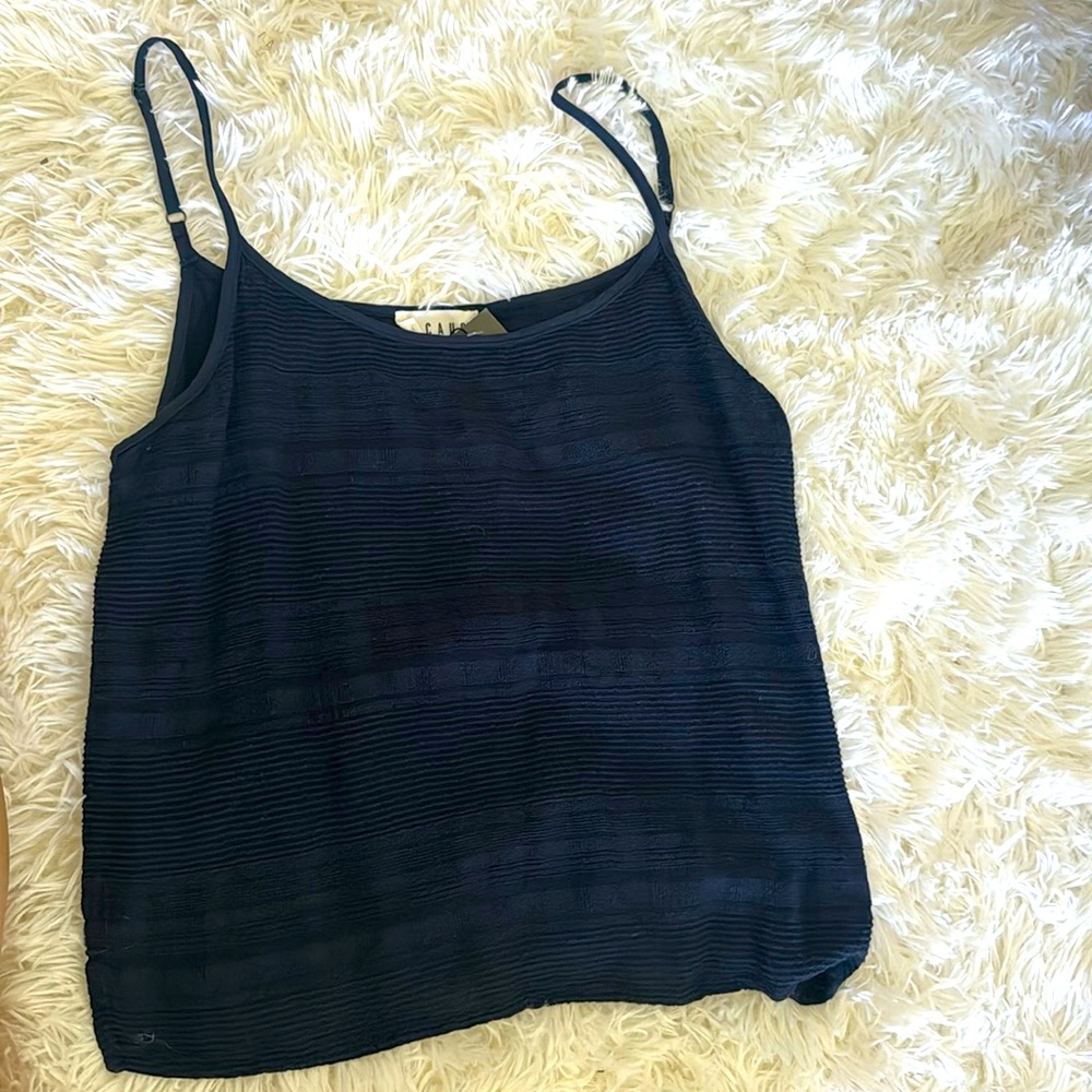 Dark blue tank top